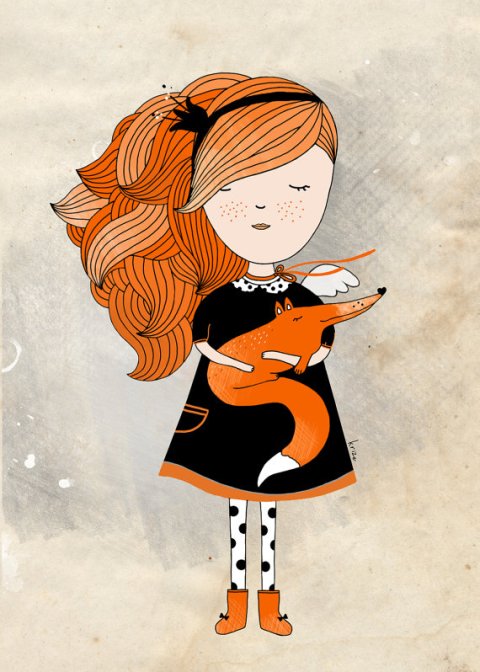 La ilustración "Foxy" es una gentileza de Kristina Sabaite
